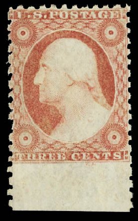 US Stamps Values Scott Cat. # 11 - 1851 3c Washington. Daniel Kelleher Auctions, Apr 2012, Sale 629, Lot 155