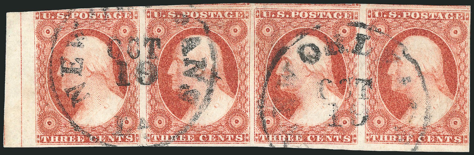 US Stamp Values Scott #11 - 3c 1851 Washington. Robert Siegel Auction Galleries, Dec 2011, Sale 1017, Lot 385