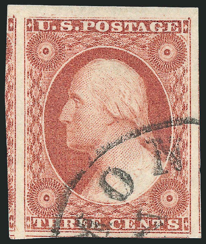 US Stamps Value Scott Catalog #11 - 1851 3c Washington. Robert Siegel Auction Galleries, Dec 2011, Sale 1017, Lot 395