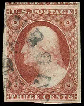 Value of US Stamp Scott Cat. # 11 - 3c 1851 Washington. Regency-Superior, Jan 2015, Sale 109, Lot 562