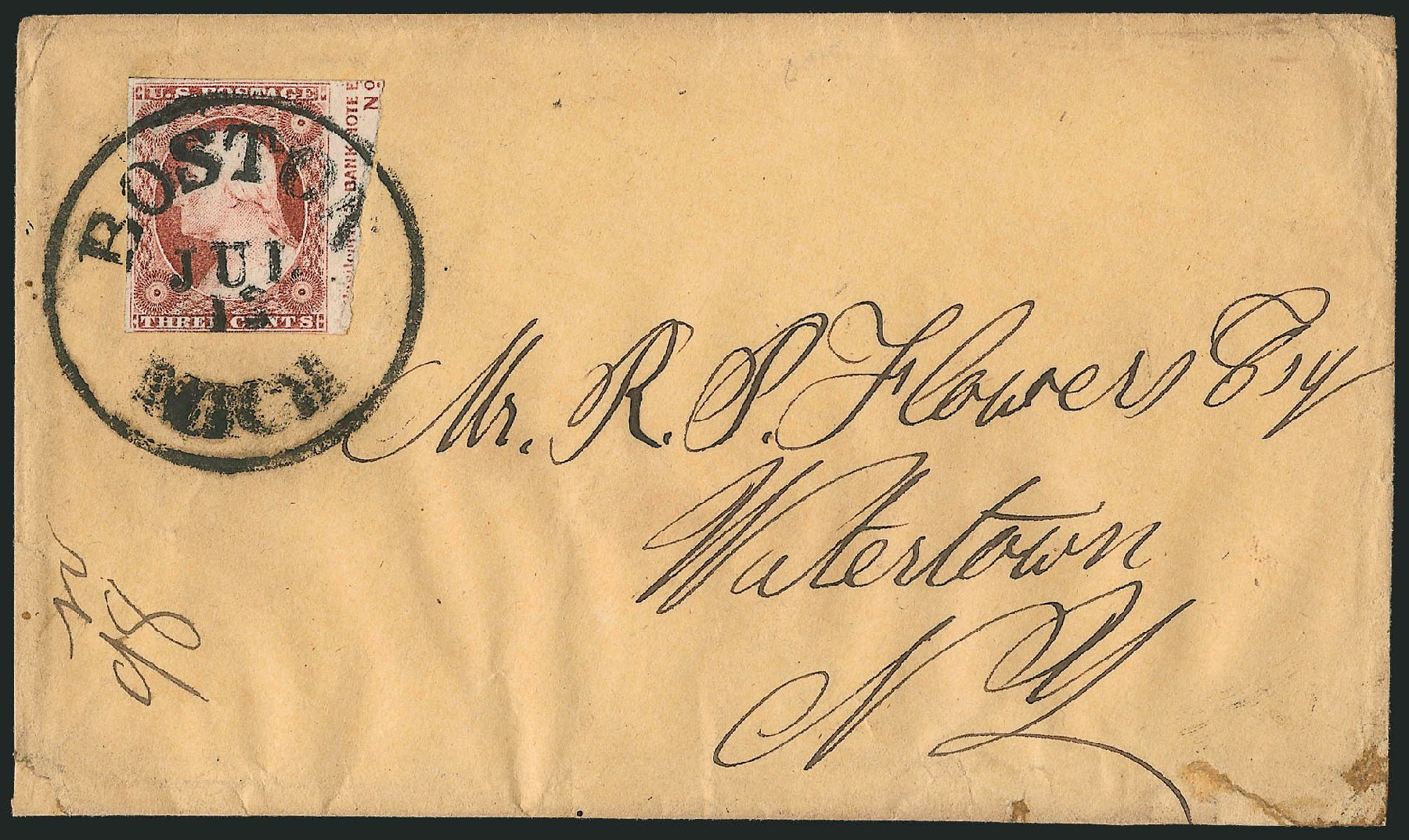 US Stamps Price Scott Cat. #11: 3c 1851 Washington. Robert Siegel Auction Galleries, Dec 2010, Sale 1002, Lot 3702