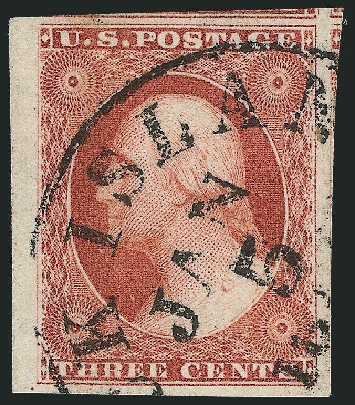 Costs of US Stamp Scott 11: 1851 3c Washington. Robert Siegel Auction Galleries, Dec 2011, Sale 1017, Lot 442