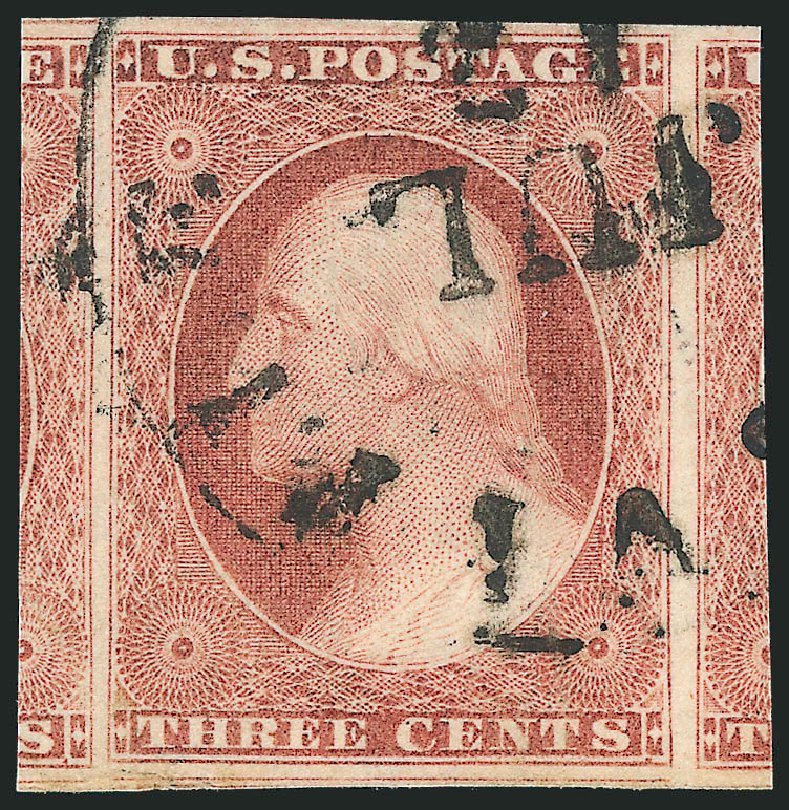 Cost of US Stamp Scott Catalog #11: 3c 1851 Washington. Robert Siegel Auction Galleries, Dec 2013, Sale 1062, Lot 92