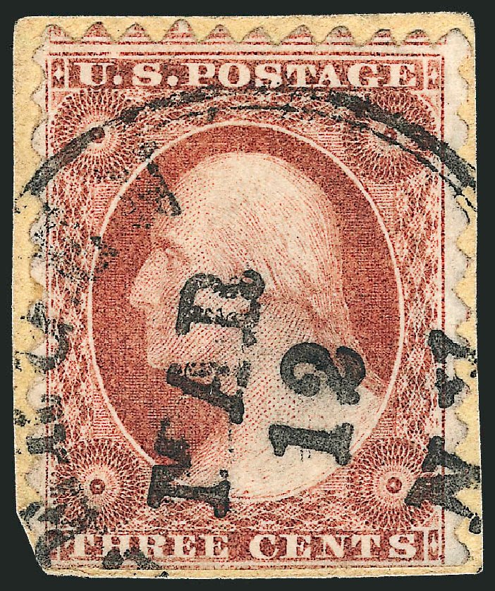 Prices of US Stamps Scott Cat. # 11: 1851 3c Washington. Robert Siegel Auction Galleries, Dec 2008, Sale 964, Lot 192