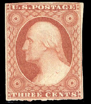 US Stamp Prices Scott Cat. #11 - 3c 1851 Washington. Cherrystone Auctions, Nov 2009, Sale 200911, Lot 3013