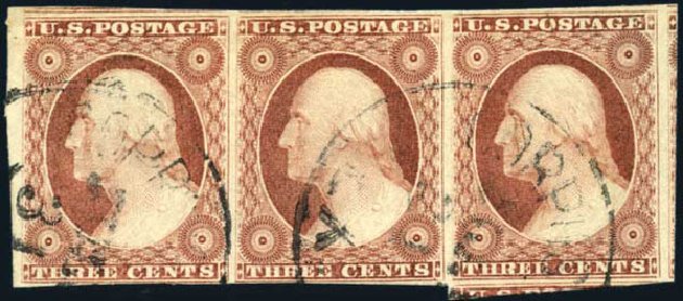 Value of US Stamp Scott 11: 3c 1851 Washington. Harmer-Schau Auction Galleries, Oct 2009, Sale 83, Lot 303