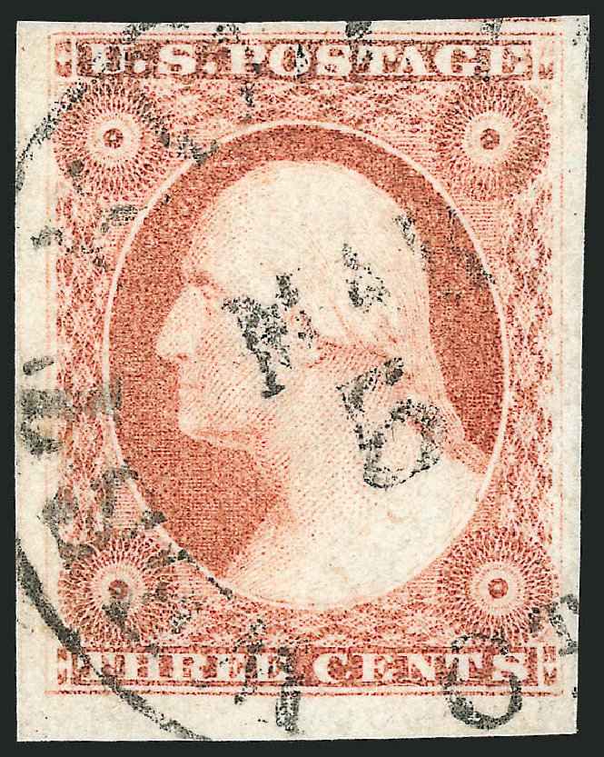 US Stamps Price Scott Cat. #11: 3c 1851 Washington. Robert Siegel Auction Galleries, Nov 2013, Sale 1061, Lot 3373