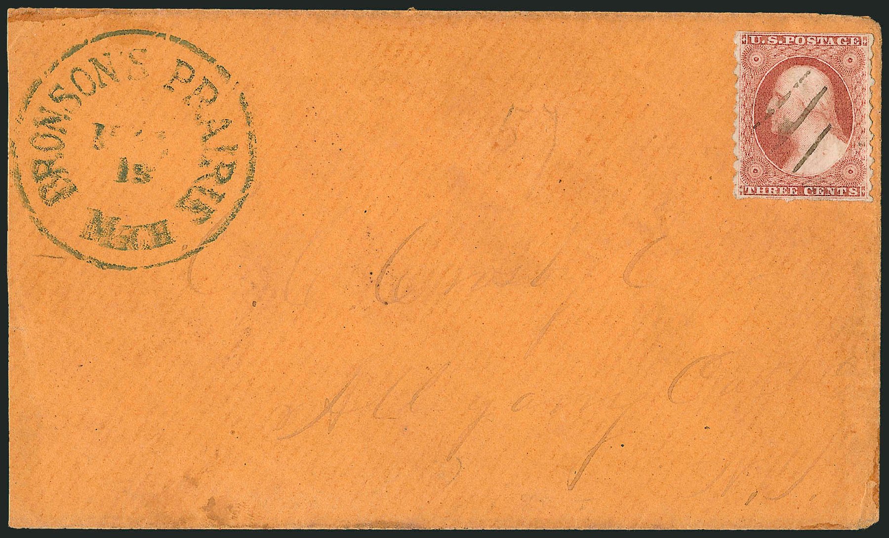 US Stamps Prices Scott Cat. 11: 3c 1851 Washington. Robert Siegel Auction Galleries, Dec 2008, Sale 964, Lot 193