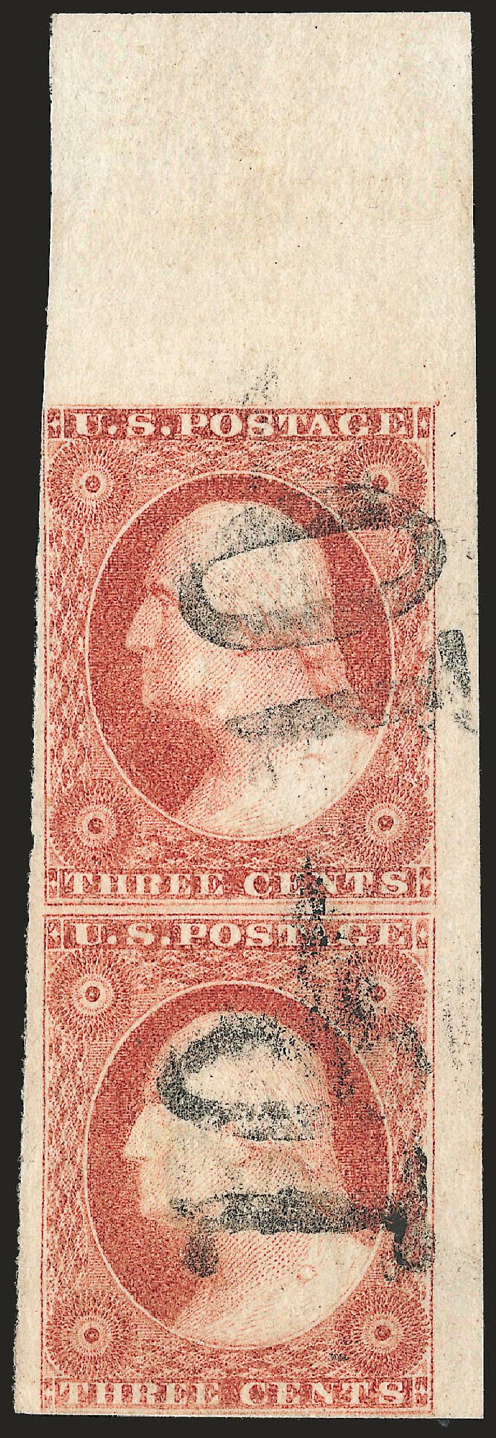 US Stamps Prices Scott Catalog #11 - 1851 3c Washington. Robert Siegel Auction Galleries, Dec 2009, Sale 982, Lot 5063