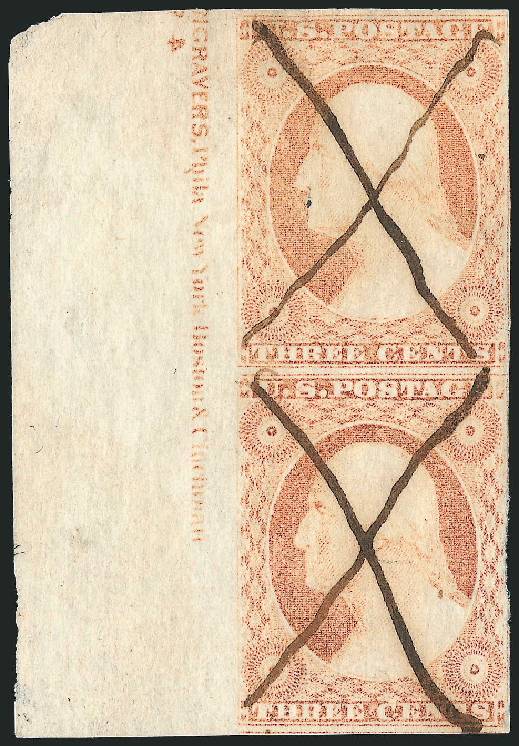 Price of US Stamps Scott Cat. 11 - 3c 1851 Washington. Robert Siegel Auction Galleries, Oct 2010, Sale 996, Lot 3073