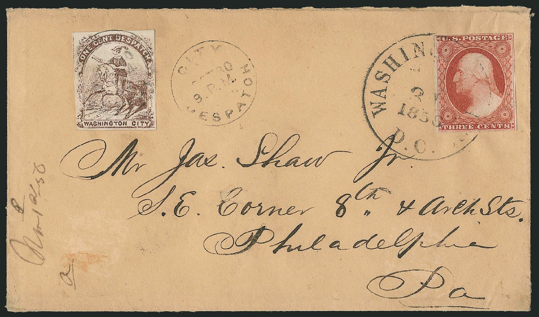 Price of US Stamps Scott Catalog #11 - 1851 3c Washington. Robert Siegel Auction Galleries, Oct 2010, Sale 996, Lot 3153