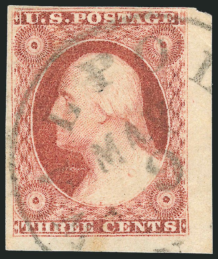 US Stamps Values Scott # 11 - 1851 3c Washington. Robert Siegel Auction Galleries, Dec 2011, Sale 1017, Lot 246