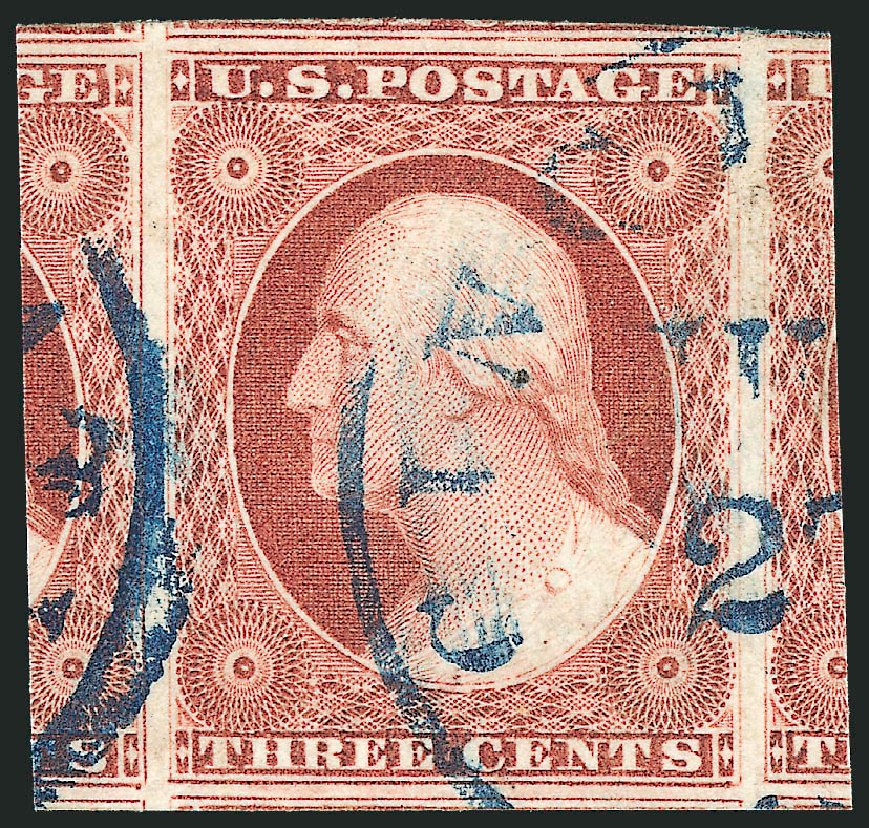 US Stamp Prices Scott Catalog # 11: 3c 1851 Washington. Robert Siegel Auction Galleries, Dec 2011, Sale 1017, Lot 456