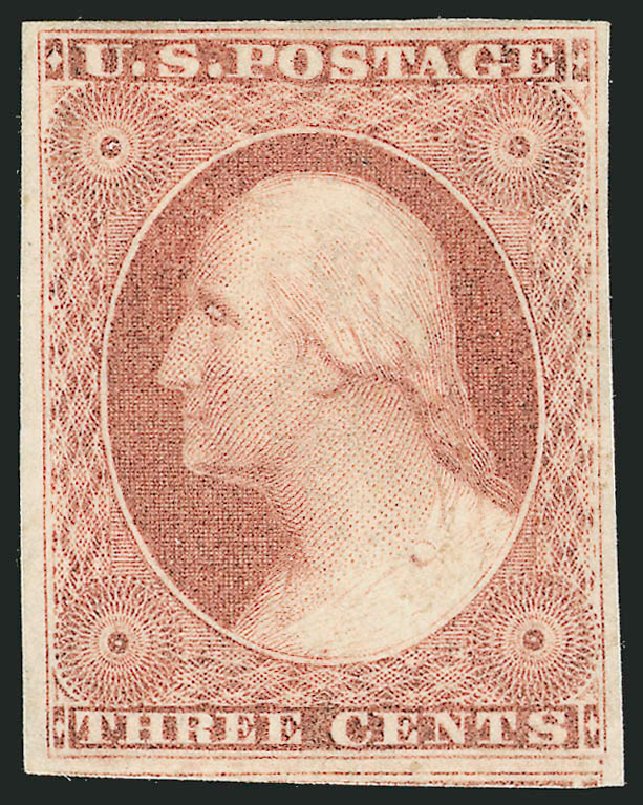 Values of US Stamps Scott Catalog # 11: 1851 3c Washington. Robert Siegel Auction Galleries, Apr 2014, Sale 1068, Lot 26