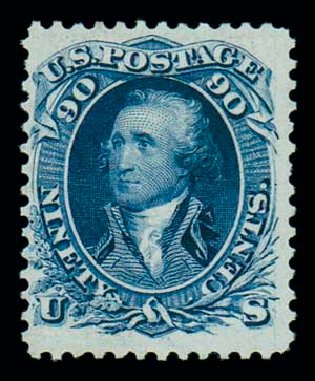 US Stamp Price Scott Catalogue 111 - 1875 90c Washington Without Grill. Matthew Bennett International, Oct 2007, Sale 320, Lot 430