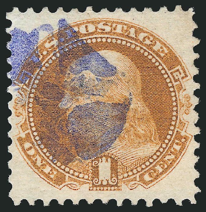 Price of US Stamp Scott Catalog # 112 - 1869 1c Pictorial Franklin. Robert Siegel Auction Galleries, Mar 2011, Sale 1004, Lot 8