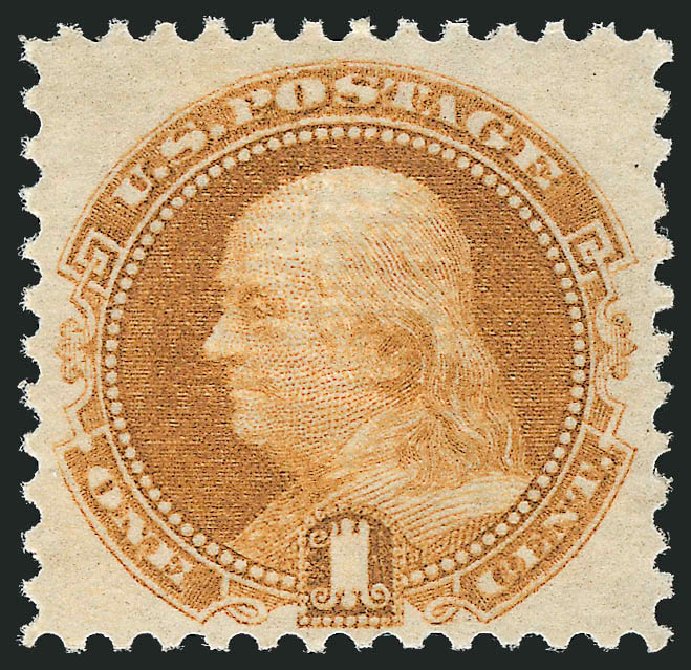 Value of US Stamp Scott Catalog # 112 - 1c 1869 Pictorial Franklin. Robert Siegel Auction Galleries, Mar 2011, Sale 1007, Lot 2258