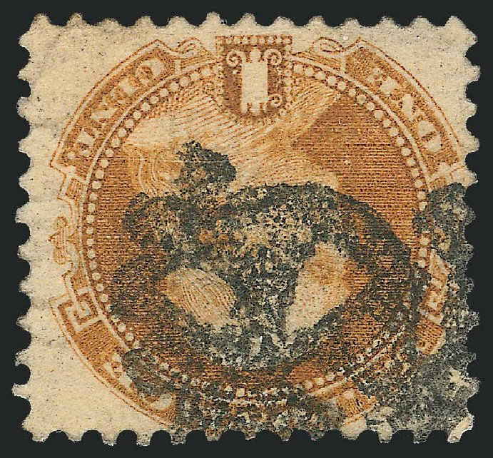 Costs of US Stamps Scott Cat. # 112 - 1869 1c Pictorial Franklin. Robert Siegel Auction Galleries, Oct 2011, Sale 1013, Lot 148