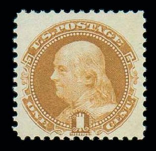 Prices of US Stamps Scott Cat. 112: 1c 1869 Pictorial Franklin. Matthew Bennett International, Dec 2007, Sale 324, Lot 1089
