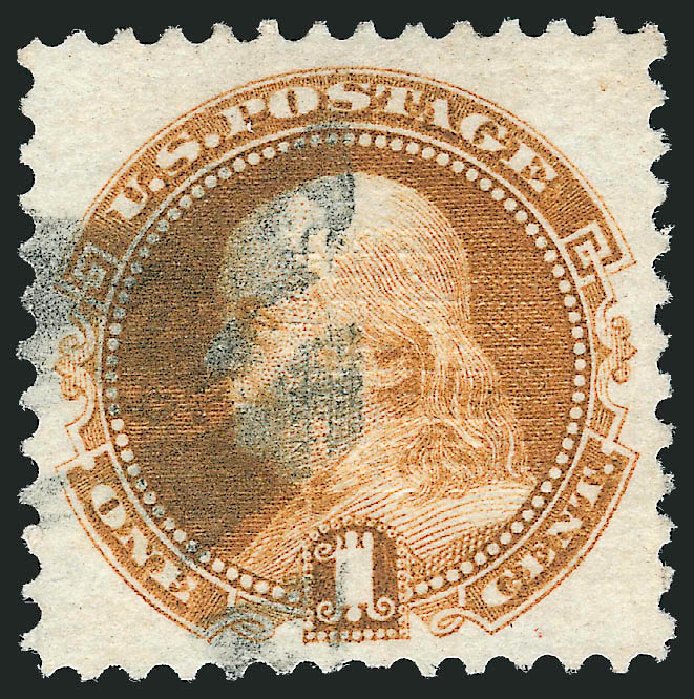 Value of US Stamp Scott Cat. #112 - 1c 1869 Pictorial Franklin. Robert Siegel Auction Galleries, Dec 2011, Sale 1017, Lot 539
