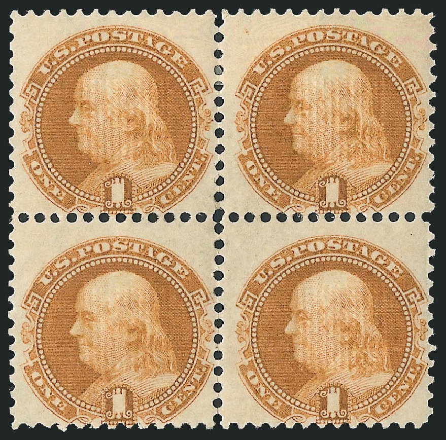 US Stamps Values Scott Catalog 112: 1869 1c Pictorial Franklin. Robert Siegel Auction Galleries, Mar 2012, Sale 1021, Lot 289