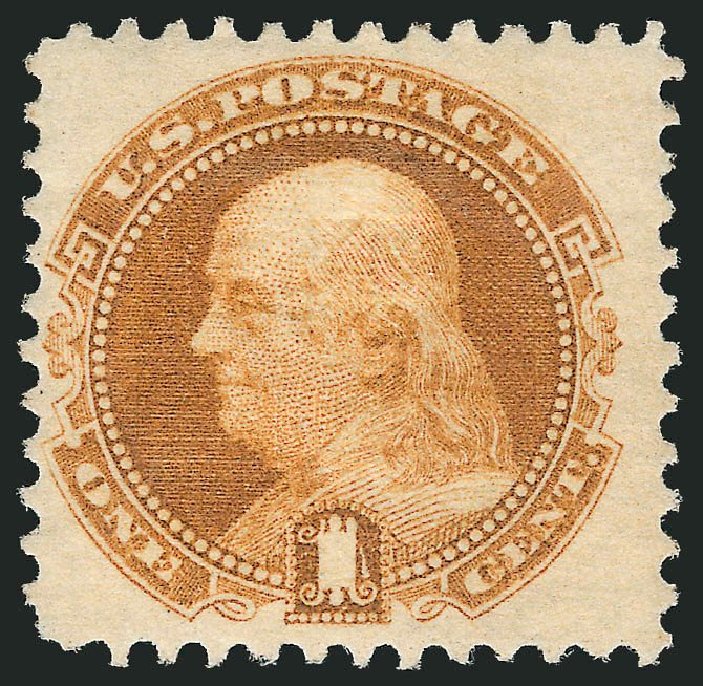 US Stamps Price Scott Catalogue # 112 - 1869 1c Pictorial Franklin. Robert Siegel Auction Galleries, Mar 2013, Sale 1040, Lot 1359