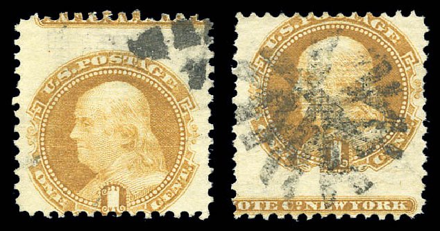 Cost of US Stamp Scott Catalogue # 112 - 1869 1c Pictorial Franklin. Matthew Bennett International, Sep 2010, Sale 333, Lot 3490