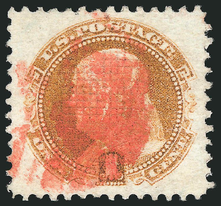 Prices of US Stamps Scott Catalogue 112: 1869 1c Pictorial Franklin. Robert Siegel Auction Galleries, Oct 2012, Sale 1032, Lot 3180