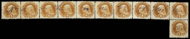 Price of US Stamps Scott Catalog #112 - 1c 1869 Pictorial Franklin. Matthew Bennett International, Dec 2008, Sale 330, Lot 1561