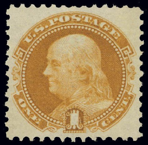 US Stamps Prices Scott 112: 1869 1c Pictorial Franklin. Daniel Kelleher Auctions, Feb 2013, Sale 634, Lot 91