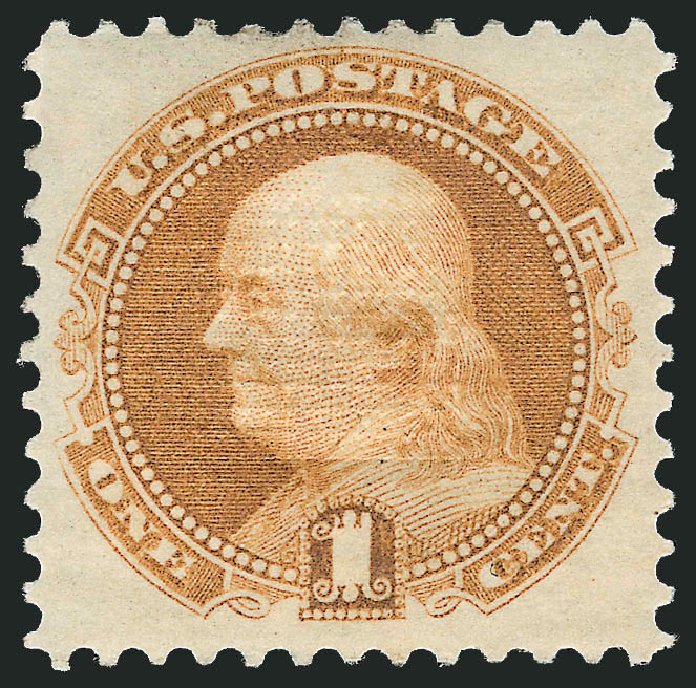 Price of US Stamps Scott Cat. # 112 - 1869 1c Pictorial Franklin. Robert Siegel Auction Galleries, Jun 2009, Sale 975, Lot 1331