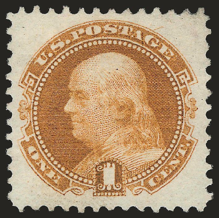 Value of US Stamp Scott Catalog # 112 - 1c 1869 Pictorial Franklin. Robert Siegel Auction Galleries, Apr 2010, Sale 984, Lot 361
