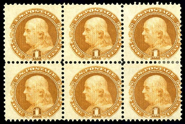 US Stamp Prices Scott Cat. # 112 - 1869 1c Pictorial Franklin. Matthew Bennett International, Dec 2008, Sale 330, Lot 1554