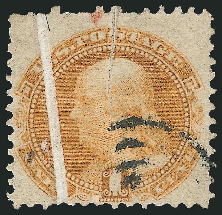Costs of US Stamps Scott Cat. #112: 1c 1869 Pictorial Franklin. Robert Siegel Auction Galleries, Dec 2012, Sale 1037, Lot 1654