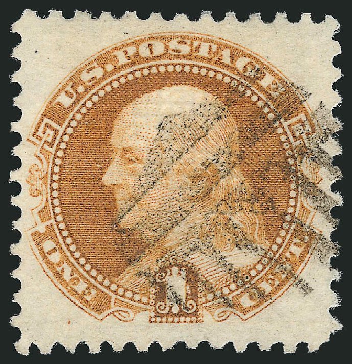 Prices of US Stamps Scott Cat. 112 - 1c 1869 Pictorial Franklin. Robert Siegel Auction Galleries, Mar 2011, Sale 1004, Lot 5