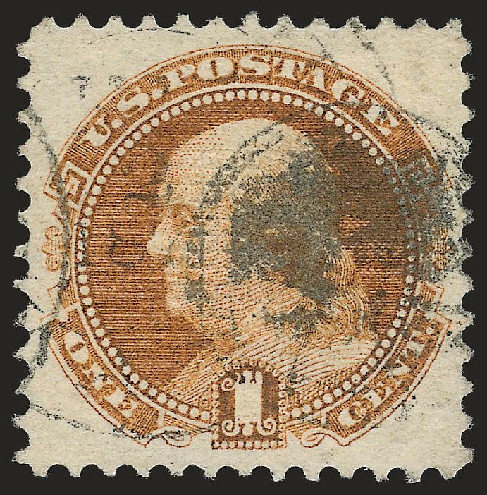 Values of US Stamps Scott Catalog # 112 - 1c 1869 Pictorial Franklin. Robert Siegel Auction Galleries, Jun 2010, Sale 992, Lot 2175
