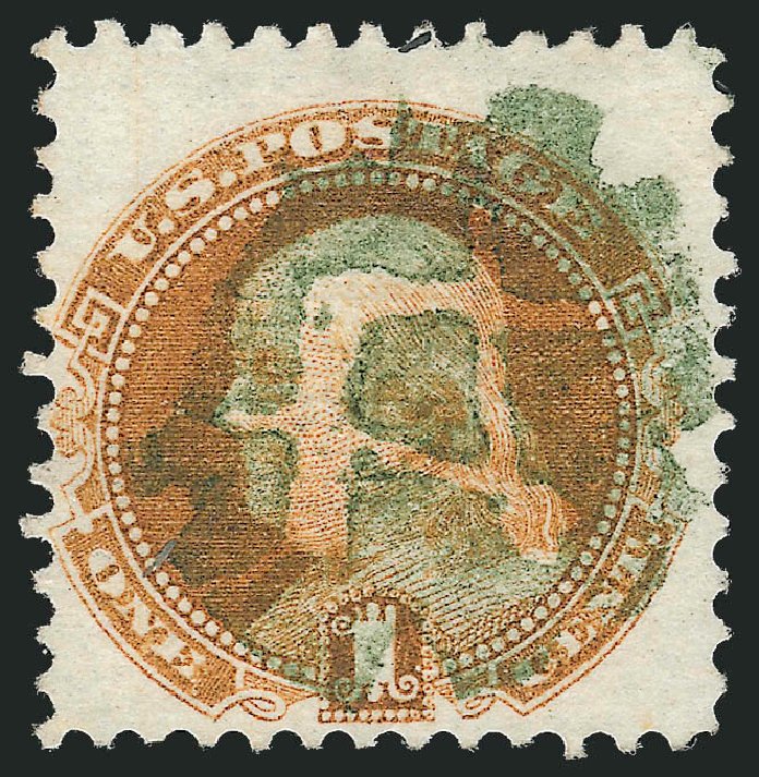 US Stamp Prices Scott Catalog 112 - 1869 1c Pictorial Franklin. Robert Siegel Auction Galleries, Sep 2010, Sale 993, Lot 515