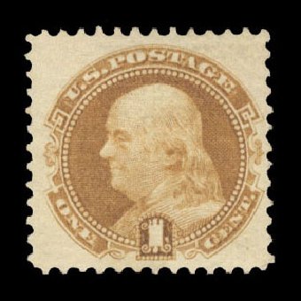 Cost of US Stamps Scott # 112: 1c 1869 Pictorial Franklin. Cherrystone Auctions, Mar 2010, Sale 201003, Lot 82