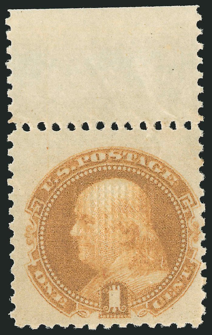 US Stamps Values Scott Catalog #112: 1869 1c Pictorial Franklin. Robert Siegel Auction Galleries, Mar 2012, Sale 1019, Lot 432