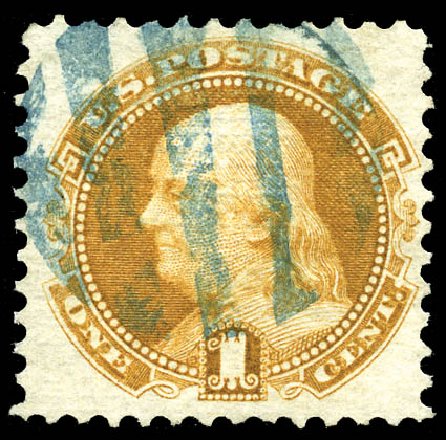 Price of US Stamp Scott Catalog 112: 1869 1c Pictorial Franklin. Matthew Bennett International, Mar 2012, Sale 344, Lot 4313