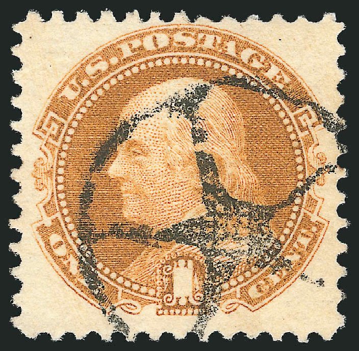 US Stamp Value Scott Catalogue 112 - 1c 1869 Pictorial Franklin. Robert Siegel Auction Galleries, Mar 2011, Sale 1004, Lot 6