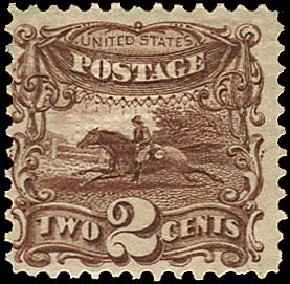 Costs of US Stamp Scott Cat. #113: 2c 1869 Pictorial Horse Rider. Regency-Superior, Jan 2015, Sale 109, Lot 737