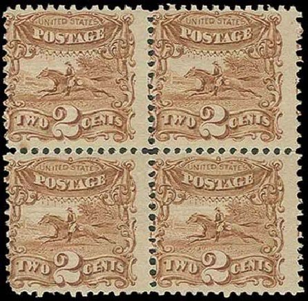 Price of US Stamp Scott Cat. # 113: 2c 1869 Pictorial Horse Rider. H.R. Harmer, Nov 2013, Sale 3004, Lot 1098
