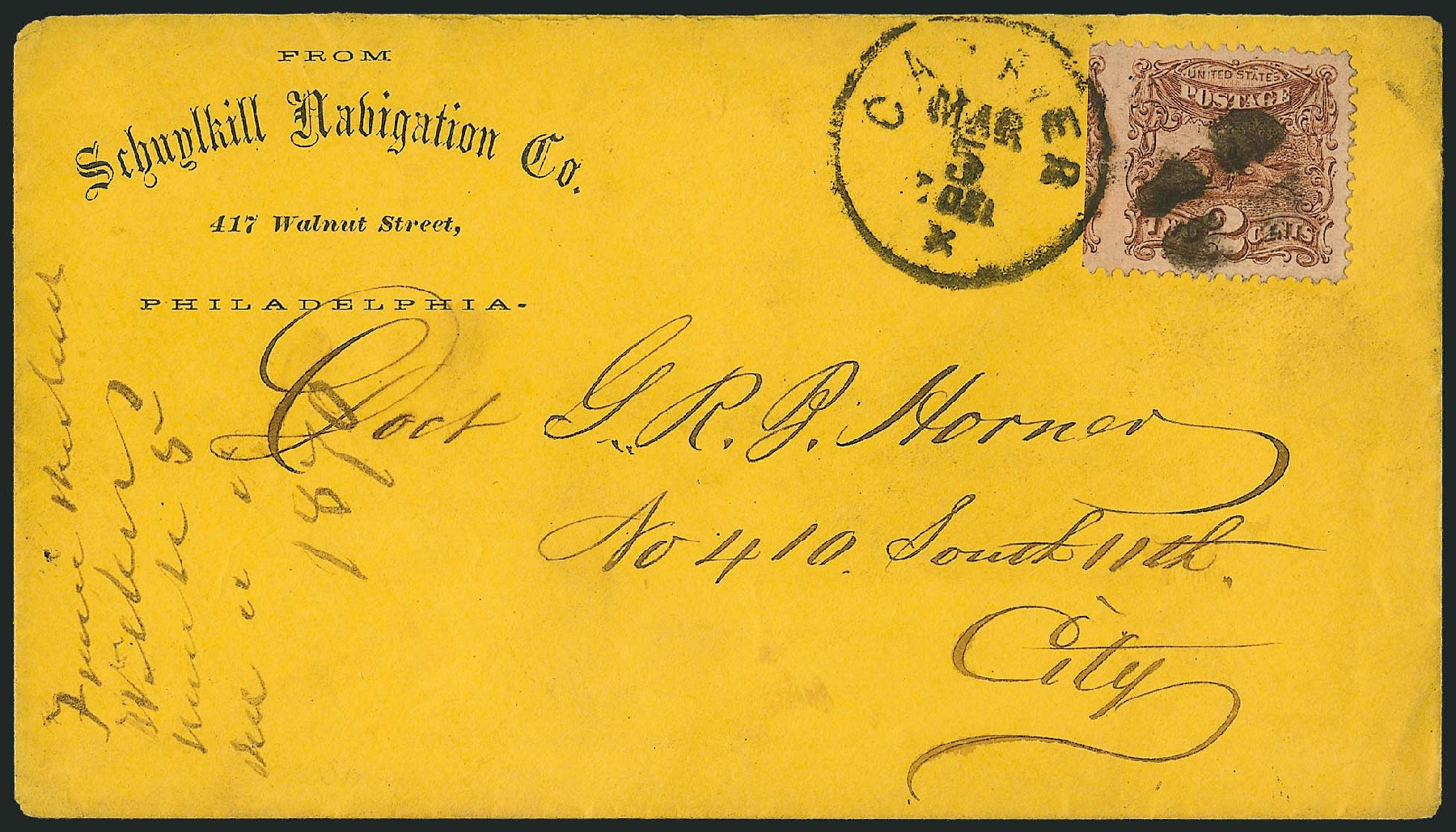 US Stamp Prices Scott Catalogue # 113 - 2c 1869 Pictorial Horse Rider. Robert Siegel Auction Galleries, Mar 2011, Sale 1004, Lot 28