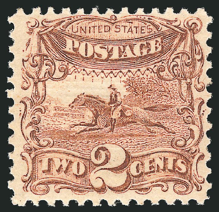 US Stamp Price Scott # 113: 2c 1869 Pictorial Horse Rider. Robert Siegel Auction Galleries, Oct 2012, Sale 1033, Lot 4058