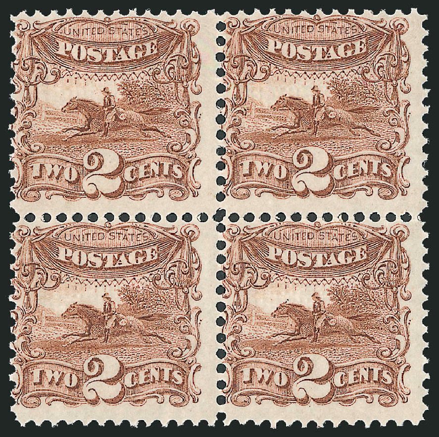 Cost of US Stamp Scott Catalog # 113: 1869 2c Pictorial Horse Rider. Robert Siegel Auction Galleries, Jun 2011, Sale 1011, Lot 489