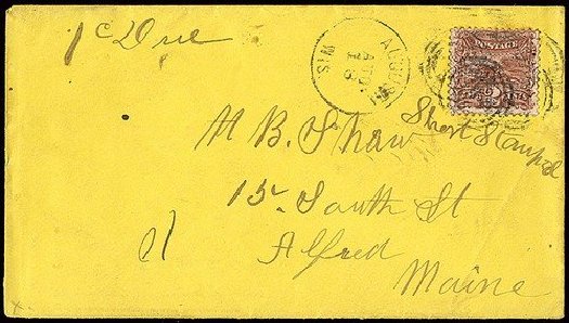 US Stamps Prices Scott #113 - 2c 1869 Pictorial Horse Rider. Spink Shreves Galleries, Jan 2014, Sale 146, Lot 239