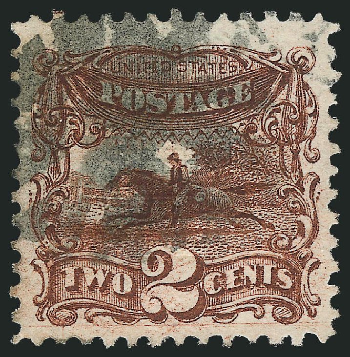 US Stamp Prices Scott # 113: 1869 2c Pictorial Horse Rider. Robert Siegel Auction Galleries, Oct 2011, Sale 1014, Lot 1290