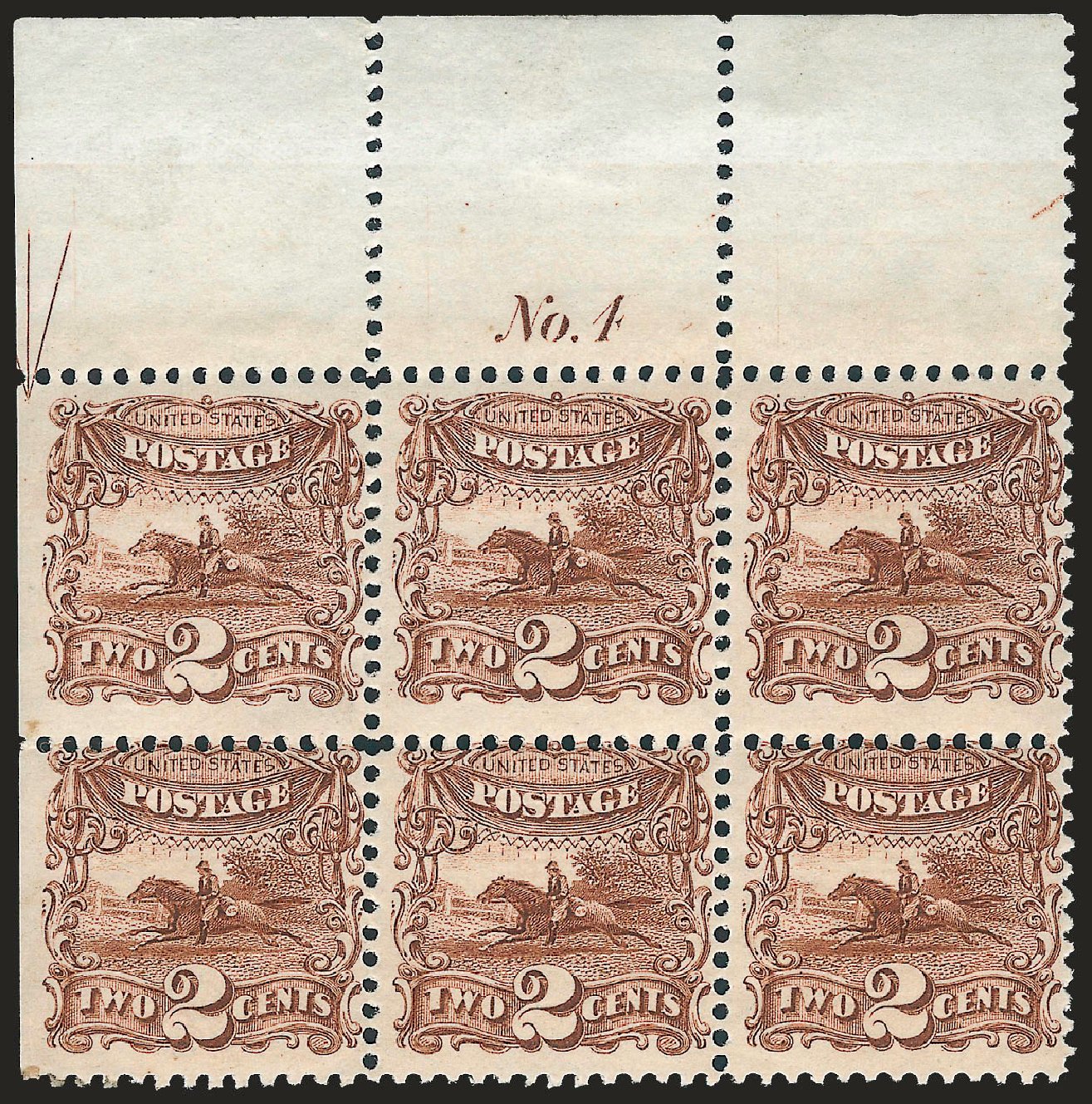 Costs of US Stamps Scott Catalogue # 113: 1869 2c Pictorial Horse Rider. Robert Siegel Auction Galleries, Apr 2010, Sale 984, Lot 370