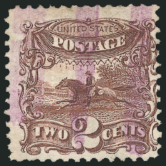 Prices of US Stamps Scott # 113 - 1869 2c Pictorial Horse Rider. Robert Siegel Auction Galleries, Jun 2011, Sale 1011, Lot 491